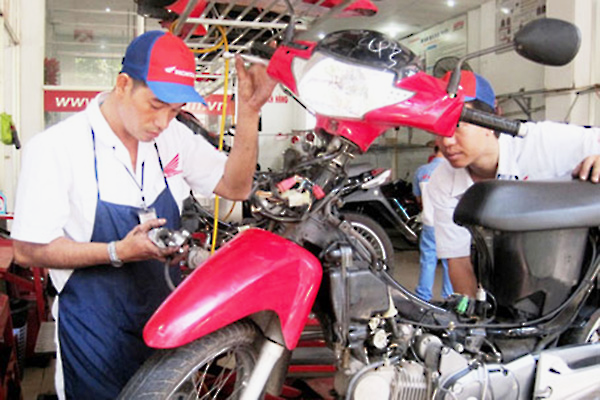 Thợ Làm Lưu Động Sửa Xe Máy Honda Quận Cẩm Lệ